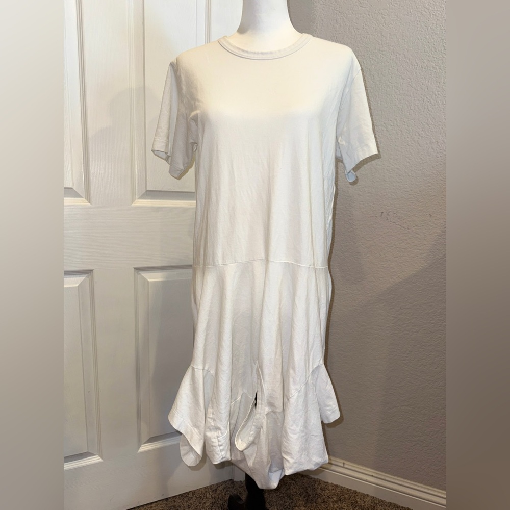 COMME DES GARÇONS Trompe L’Oeil Two T-Shirt Upside Down Dress L - RARE Archival!